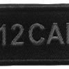 01.202755 - A10 EQUIPEMENT Patch .12 cal brodé NOIR