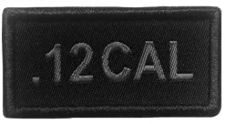 01.202755 - A10 EQUIPEMENT Patch .12 cal brodé NOIR