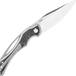 AGO Knives Baldr Titanium Marble Carbon