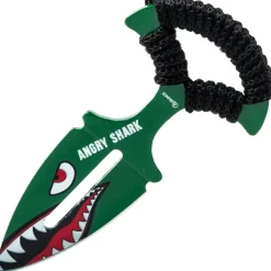 32524 - Albainox Push Dagger Angry Shark