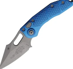 169-10APBL - Microtech Stitch S/E Apo Blue Aluminium