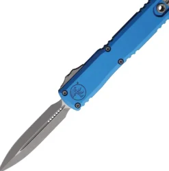 11224-10APBL - Microtech Ultratech Gen IV D/E OTF Apo Blue