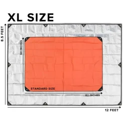 AR8512ORG - Arcturus Gear Bâche Réfléchissante XL Renforcée 2.6 x 3.7m ORANGE