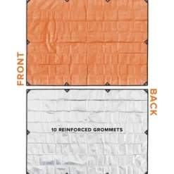 AR8512ORG - Arcturus Gear Bâche Réfléchissante XL Renforcée 2.6 x 3.7m ORANGE