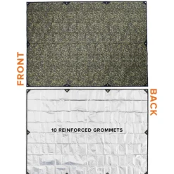 AR8512WCAM - Arcturus Gear Bâche Réfléchissante XL Renforcée 2.6 x 3.7m Woodland Camo