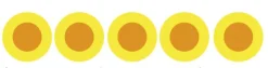 A50472 - Truglo Set de 5 fibres optique fluo bicolore 2,5mm