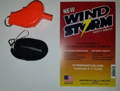 AW6 - Wind Storm Sifflet de survie avec tour de cou détachable