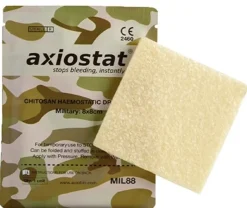 AXIO.MIL88 - AXIOSTAT Patch Hémostatique Chitosane 8 x 8 cm