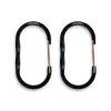BARESTR-619 - Barebones Living Mousquetons Noir Medium lot de 2 pièces
