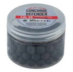 BBR89 - CONCORDE DEFENDER x100 Billes Cal.50 Caoutchouc & Métal