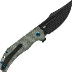B1089C4 - Tenable Orion Blackwash Nitro-V Green Micarta