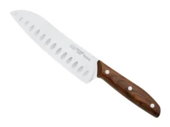 BEL2C.1005NO COUTEAU SANTOKU DUE CIGNI 1896 17,5CM ALVEOLE NOYER