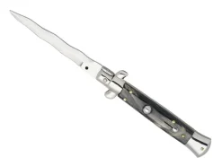 BEL 3323 COUTEAU AUTOMATIQUE CORNE LAME KRISS 12CM