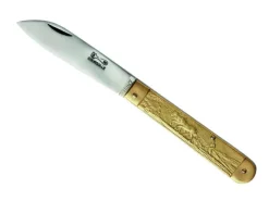 BEL 1179 COUTEAU COURSOLLE 10CM MOTIF LABOUREUR CARBONE