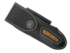 BEL49312 ETUI MAX CAPDEBARTHES CUIR LE THIERS 12CM NOIR/ALEZAN