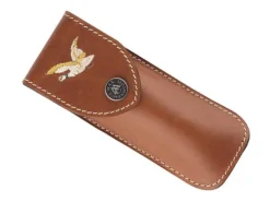 BEL45812 ETUI MAX CAPDEBARTHES RANDONNEUR CUIR FAUVE 12CM CANARD