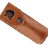 BEL44812 ETUI MAX CAPDEBARTHES RANDONNEUR CUIR FAUVE 12CM SANGLIER
