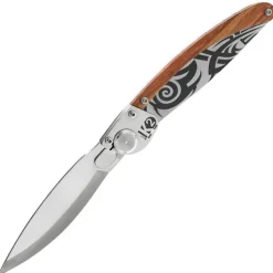 BELK2.05 - COUTEAU K2 BOIS DE ROSE DECOR TRIBAL