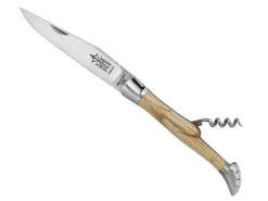BEL5272 LAGUIOLE G.DAVID 2P CHATAIGNIER MITRES INOX MAT 12CM