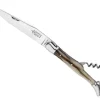 BEL 62912 LAGUIOLE G.DAVID 2P FACON CORNE BLONDE MITRES INOX MAT 12CM