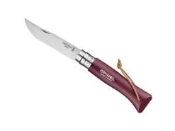 BEL92213 - OPINEL 8 VRI GRENAT + LIEN BAROUDEUR
