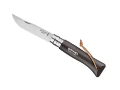 BEL92211 - OPINEL 8 VRI NOIR BRUN + LIEN BAROUDEUR