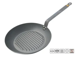 BEL5613.32 POELE GRILL DE BUYER MINERAL Ø 32CM