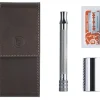 BEL578.051 RASOIR DE VOYAGE MERKUR TROUSSE CUIR MARRON