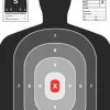 B-27E-PRO-5PK - Proshot 23" x 35" B27-E Silhouette Target- Pro Red Center 5 Pack
