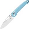 Bestech Knives Cobber Stonewash 14C28N Misty Blue G10