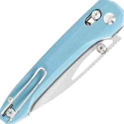 Bestech Knives Cobber Stonewash 14C28N Misty Blue G10