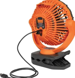 BFBBM9112 - BLACKFIRE Ventilateur Pince Rechargeable 20cm