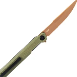 BG65F - Bestech Knives Duoz 14C28N Green G10