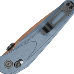 BG67F - Bestech Knives Mothus 14C28N Blue Gray G10