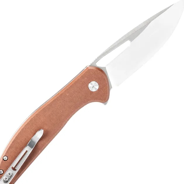BMK18C - Bestechman Whalefin D2 Brown G10