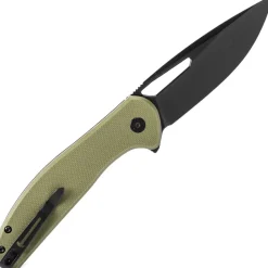 BMK18D - Bestechman Whalefin Black D2 Green G10