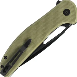 BMK18D - Bestechman Whalefin Black D2 Green G10