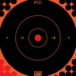 12B-ORNGE-5PK - Proshot 12" SplatterShot ® Orange Bullseye Target - 5 Pack