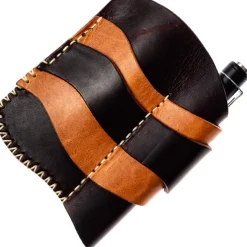BRBK11 - Bison Ridge Built étui cuir EDC kit lampe et couteau