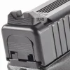 933BSQ - Wilson Combat Battlesight for Glock, Square Notch, Black Serrated Blade, .180" Wide