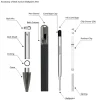 BSTN224 - BASTION Bolt Action Luxury Tactical Pen Fibre de Carbone et Inox