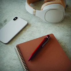 BSTN249R - BASTION Stylo Tactical à Verrou Aluminium ROUGE
