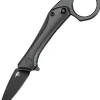 BT2605C - Bestech DUCI framelock Blackwash Titanium 20CV