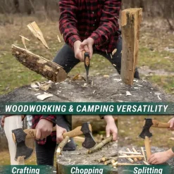 BVRAX3 - BEAVERCRAFT Bushcraft Splitting Hatchet