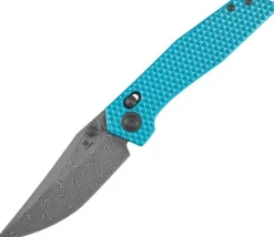 B1081V1 - Tenable Deadite Light Blue Aluminium Damascus