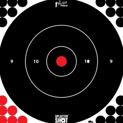 12B-WHTE-5PK - Proshot 12" SplatterShot ® White Bullseye Target - 5 Pack