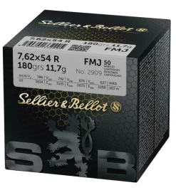 776403 - CARTOUCHES SB 7,62X54R FMJ 11.7GR VRAC X50