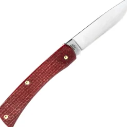 12273 - Case CS Dark Red Micarta Smooth Sod Buster Jr