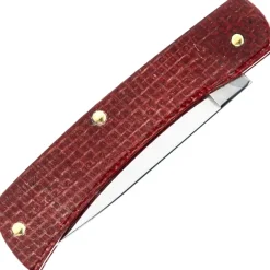 12273 - Case CS Dark Red Micarta Smooth Sod Buster Jr