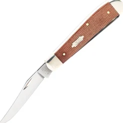 23695 - Case SS Natural Canvas Micarta Mini Trapper